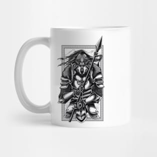 samurai Warrior vikings spartan armor spear war Mug